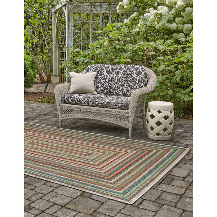 Sand & Stable Lucidia Green Indoor/Outdoor Rug & Reviews Wayfair